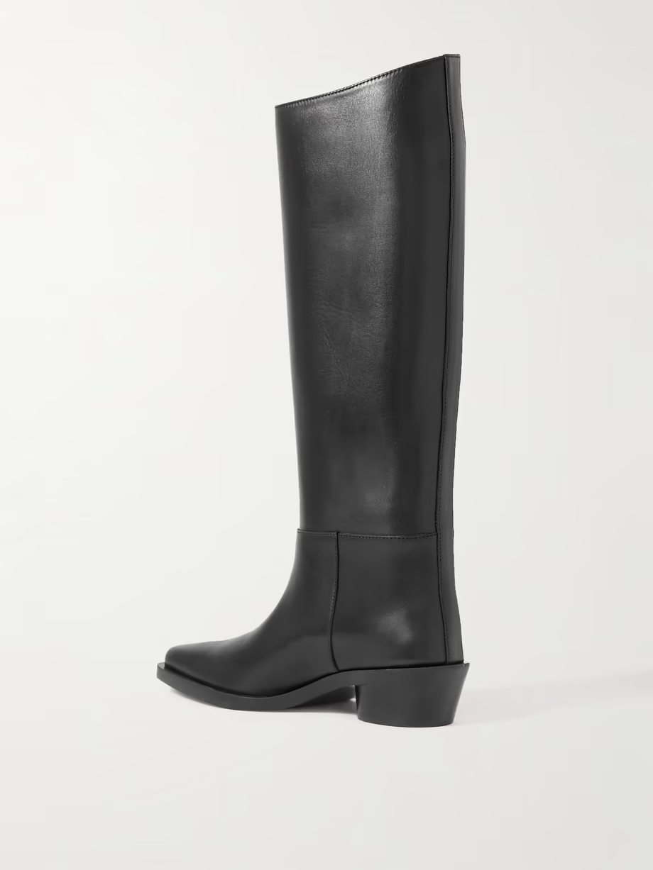 Bronco leather knee boots