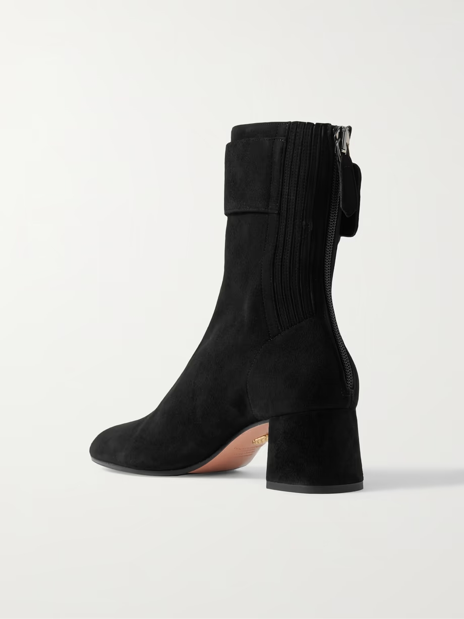 Saint Honoré 50 buckled suede ankle boots