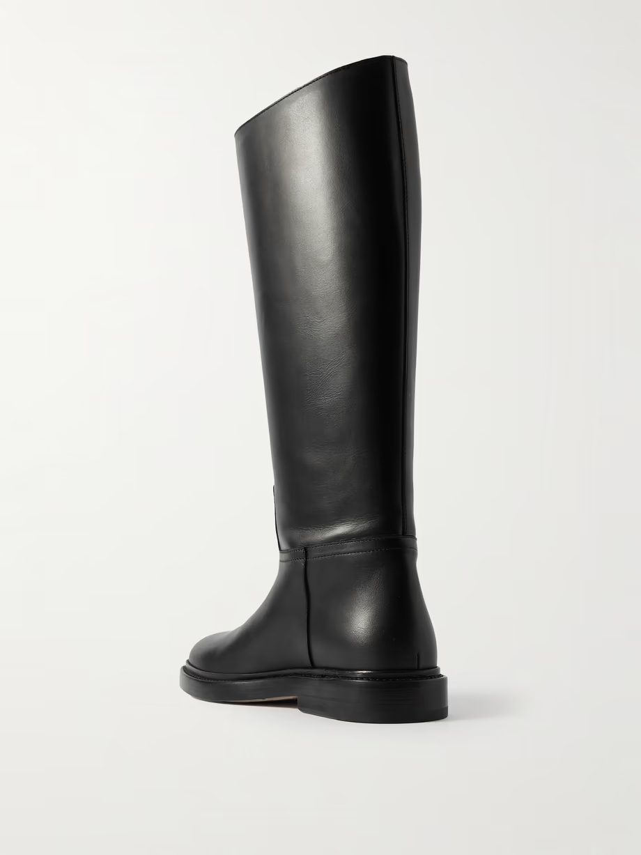 80 leather knee boots