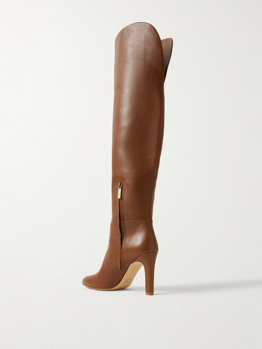 Linda leather over-the-knee boots