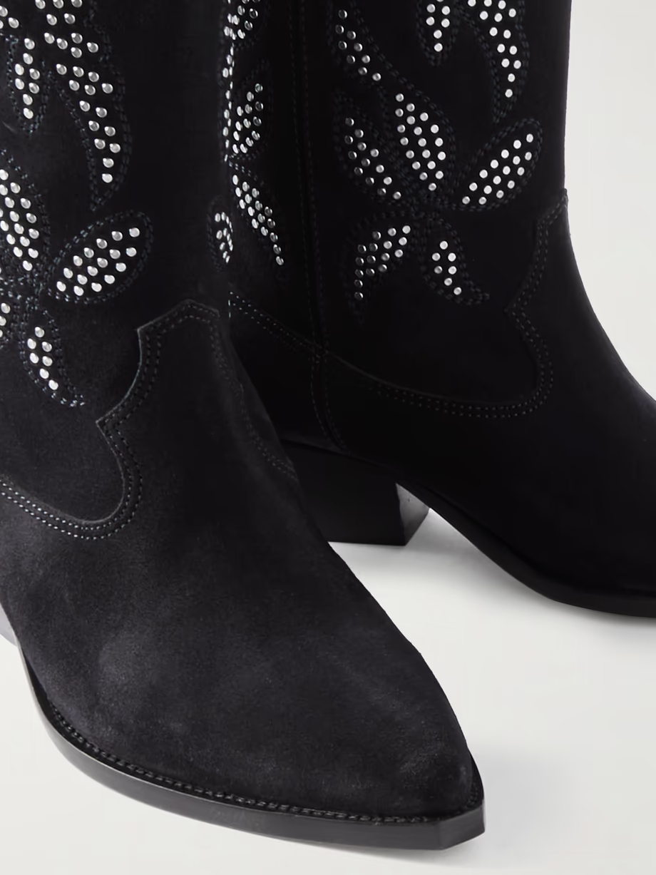 Duerto studded suede cowboy boots