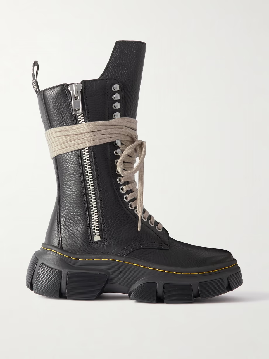 + Dr. Martens 1918 DMXL textured-leather boots