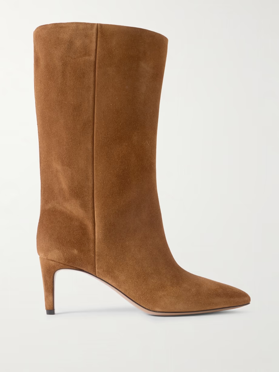 Stiletto suede boots