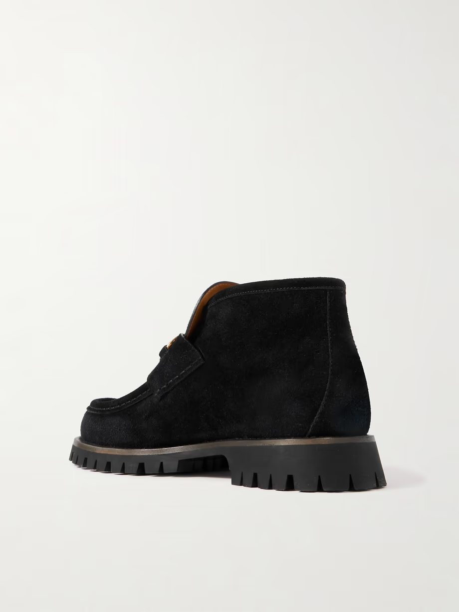 Sylke horsebit-detailed suede ankle boots