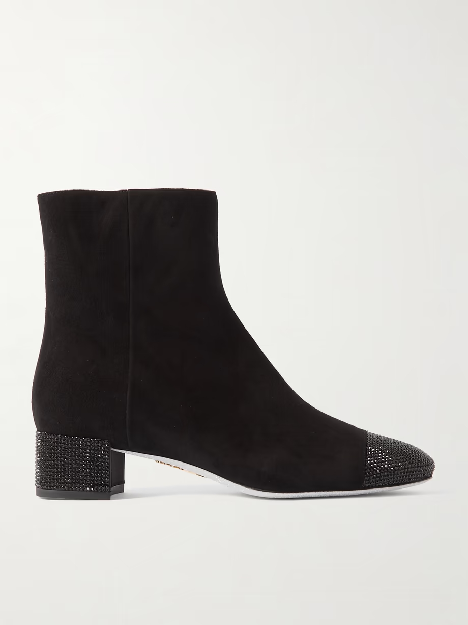 Bonnie embellished suede ankle boots