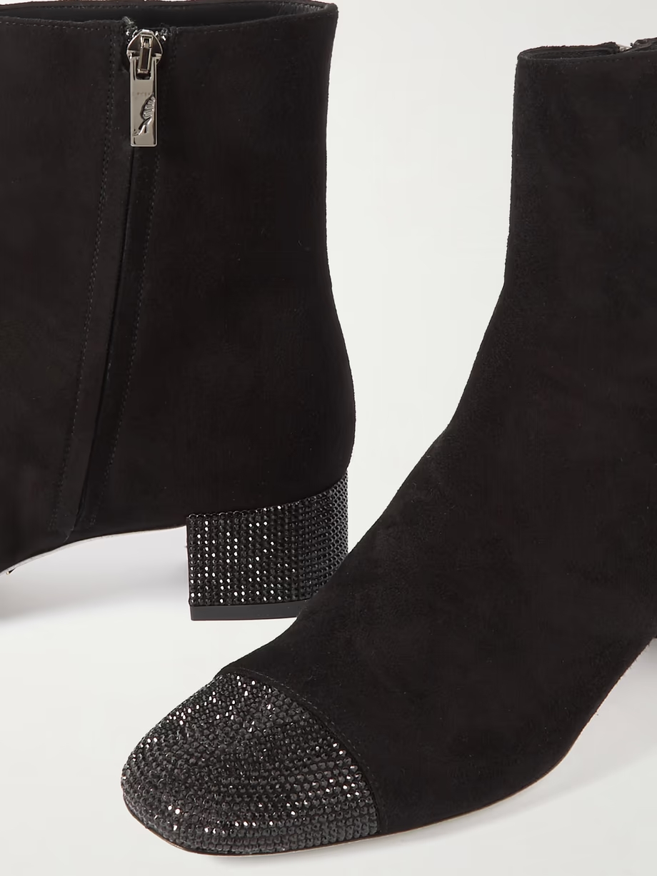 Bonnie embellished suede ankle boots