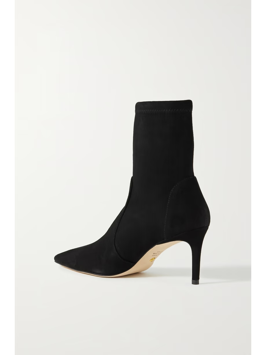 Stuart stretch-suede ankle boots