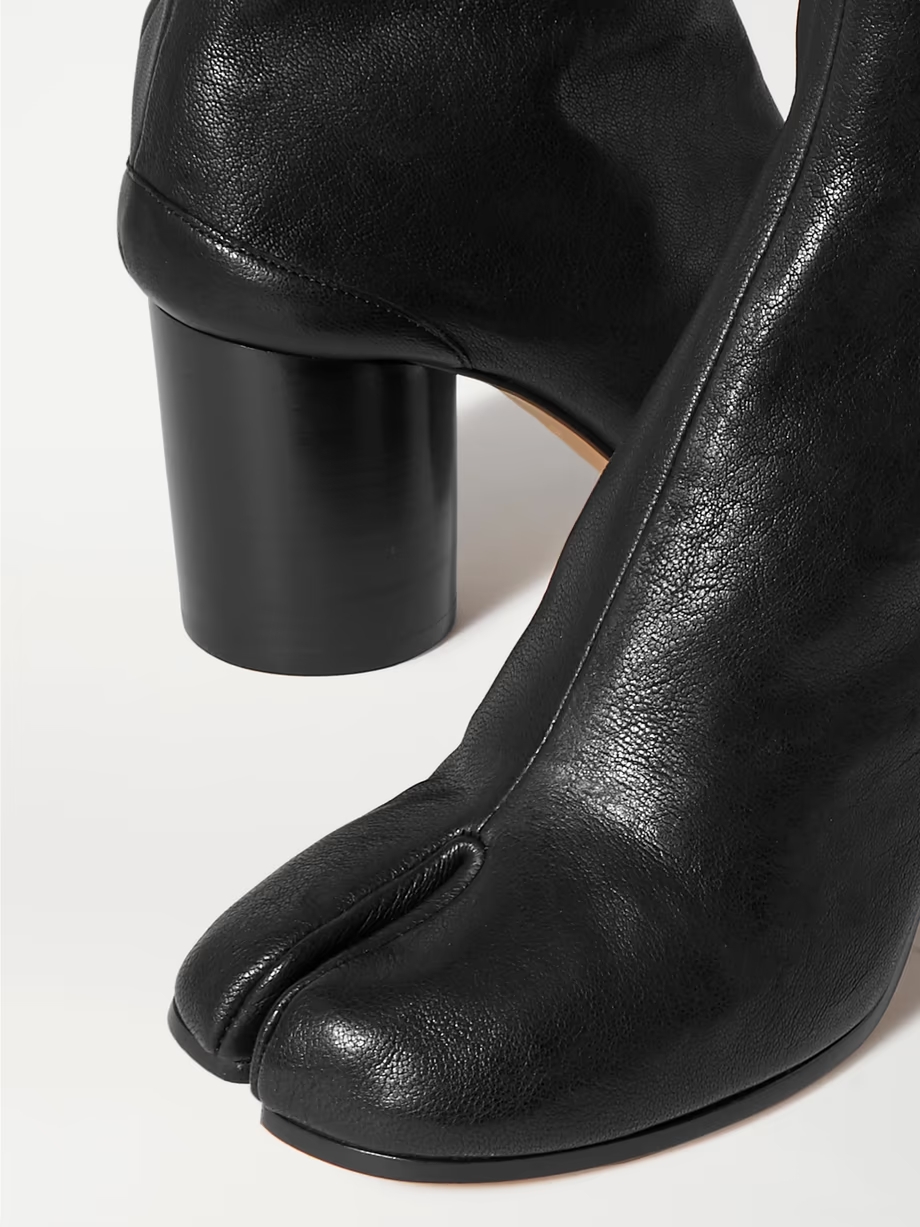 Tabi split-toe leather ankle boots