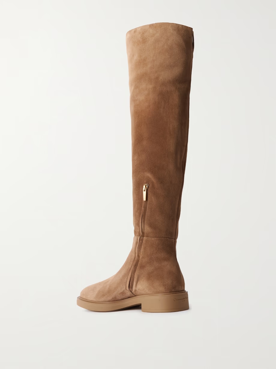 Suede over-the-knee boots