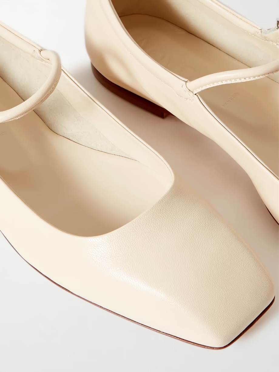 Uma leather Mary Jane ballet flats