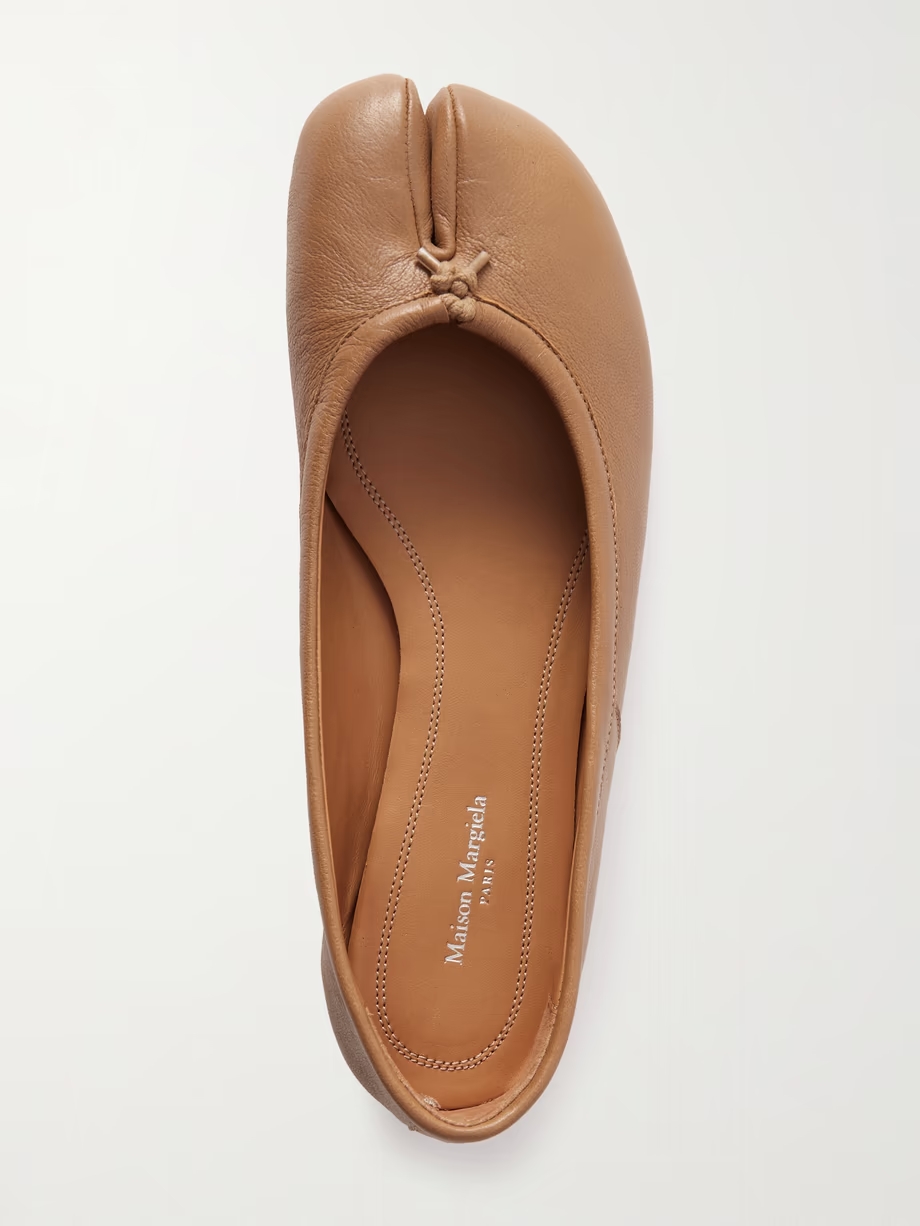 Tabi split-toe leather ballet flats