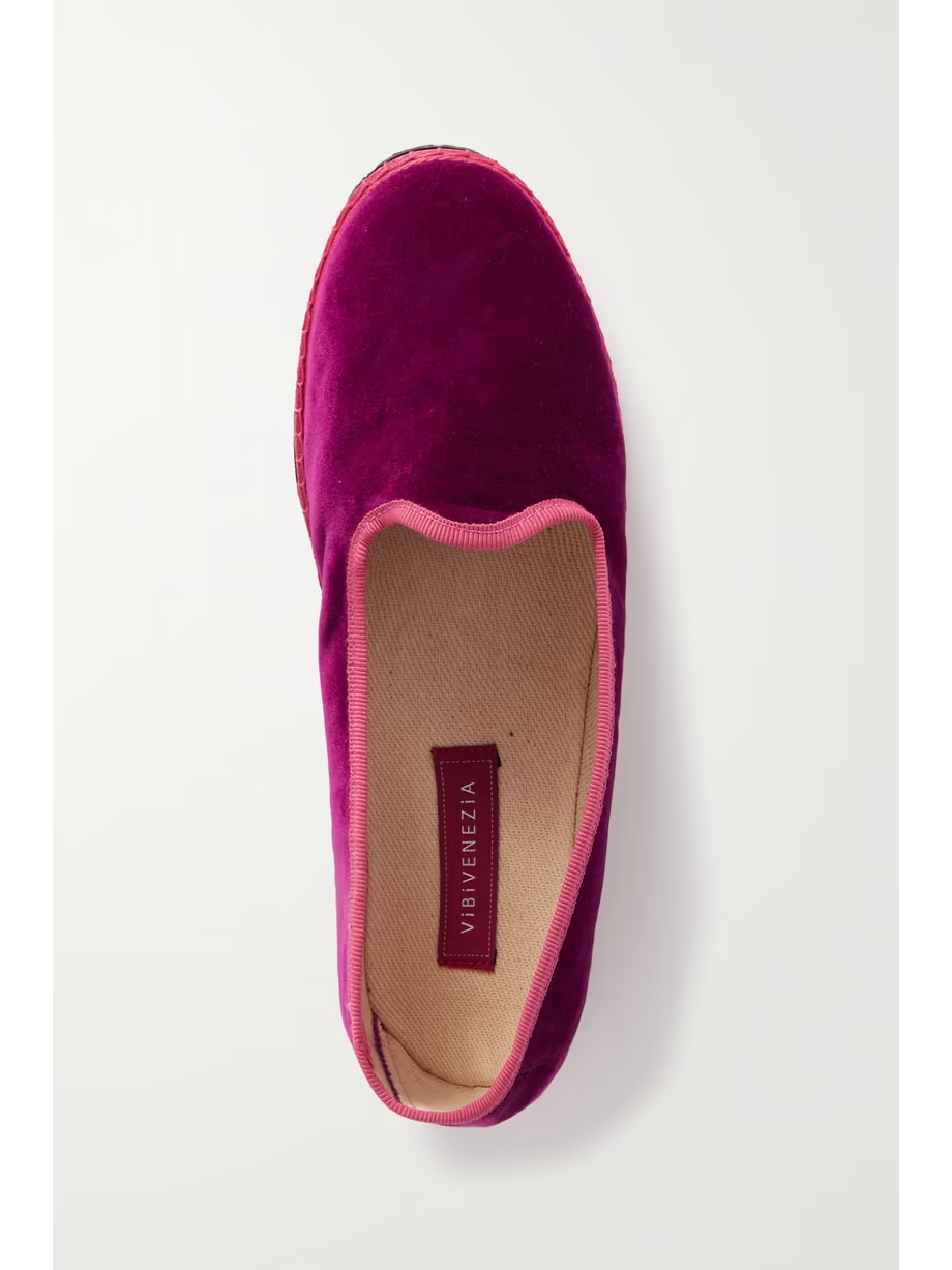 Velvet slippers