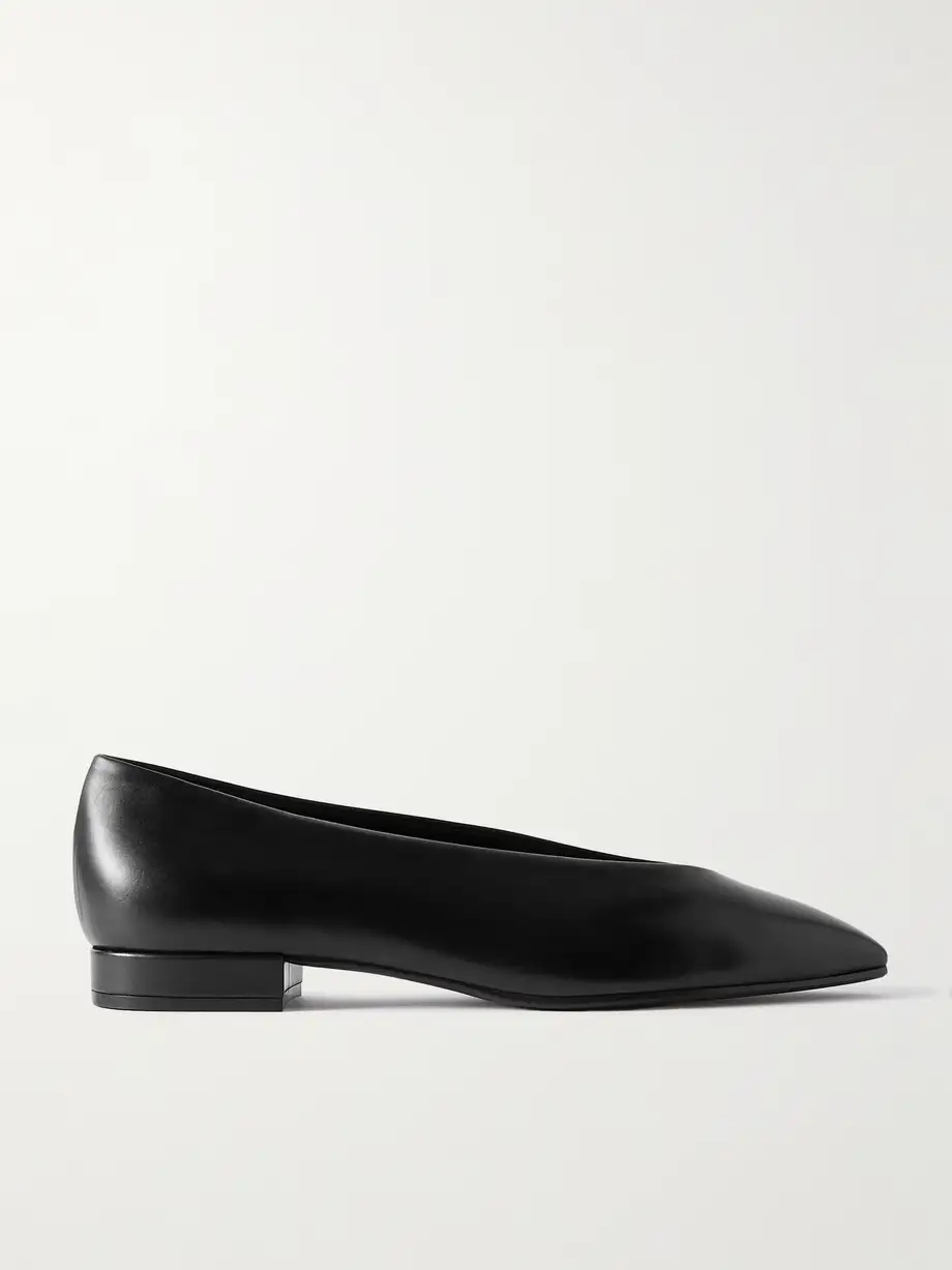 Rebecca leather point-toe flats