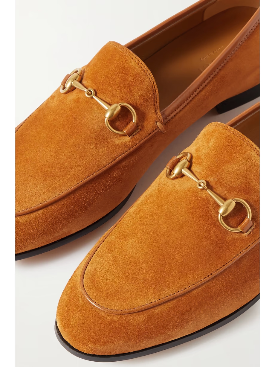 Jordaan horsebit-detailed suede loafers