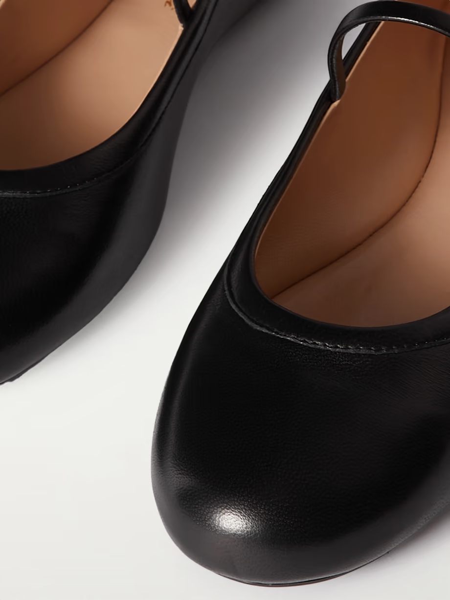 Carla leather Mary Jane ballet flats