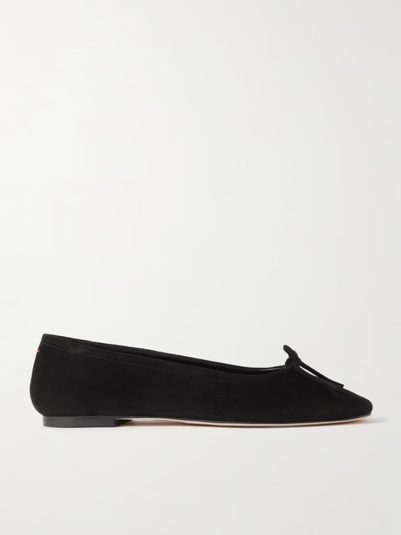 Delfina suede ballet flats