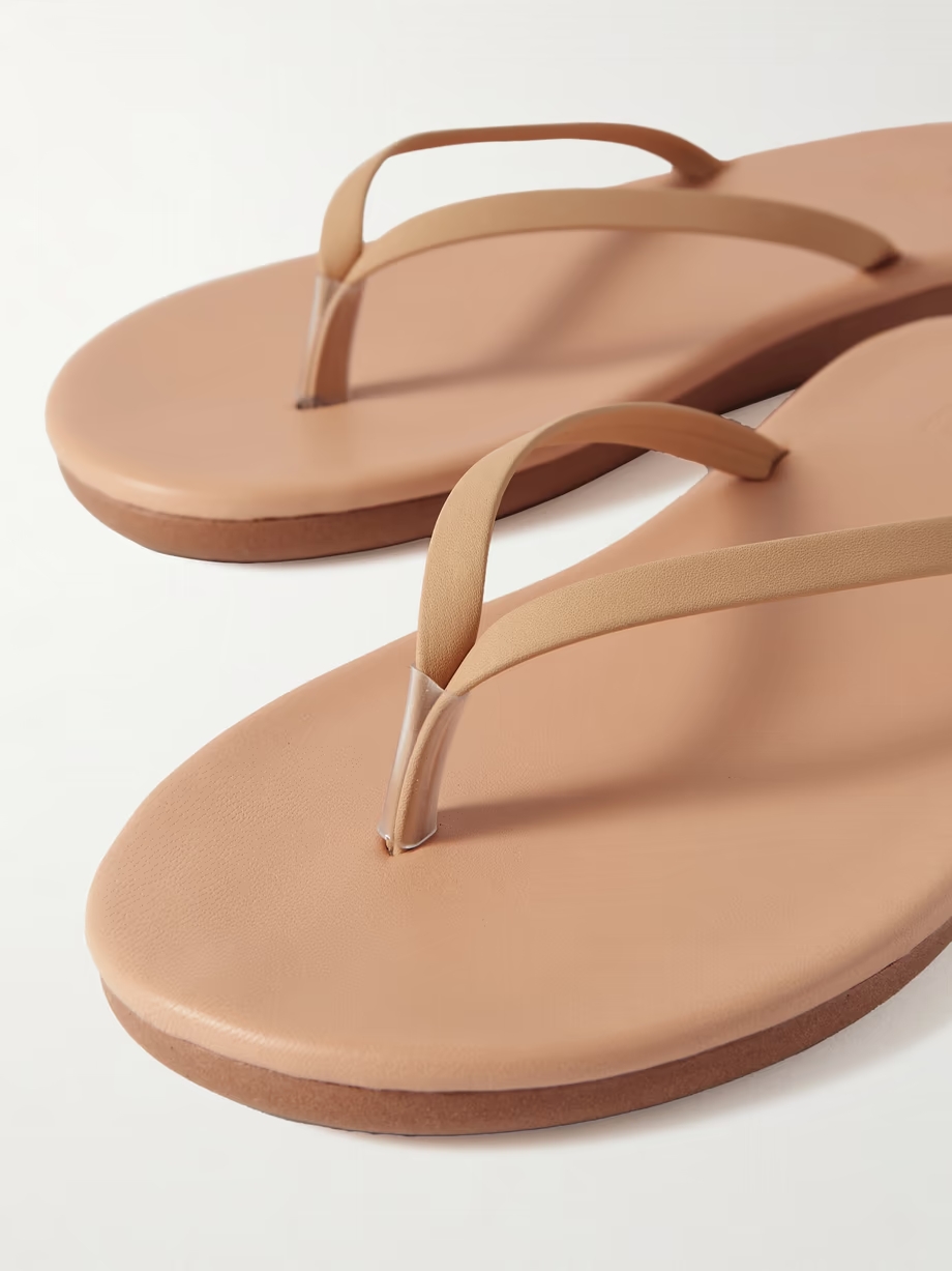 Saionara leather flip flops