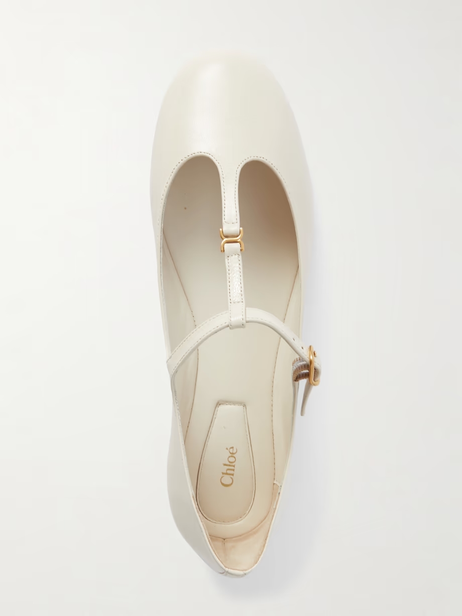 Marcie embellished leather ballet flats