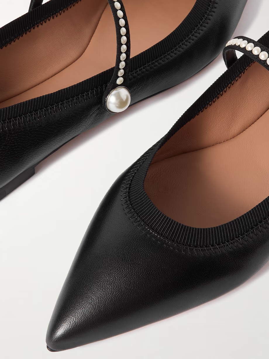 Romy embellished leather flats