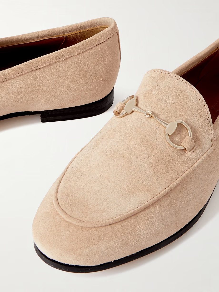 Jordaan horsebit-detailed suede loafers