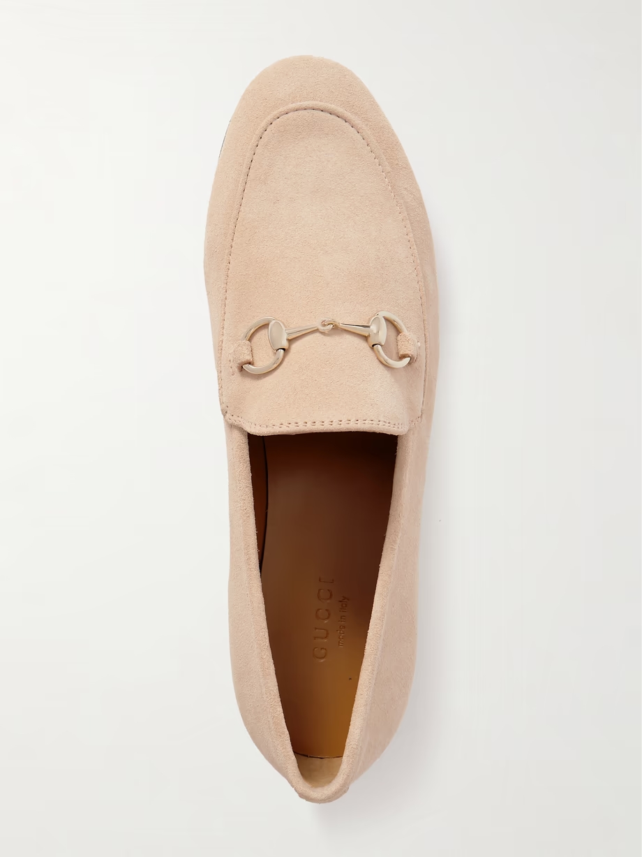 Jordaan horsebit-detailed suede loafers