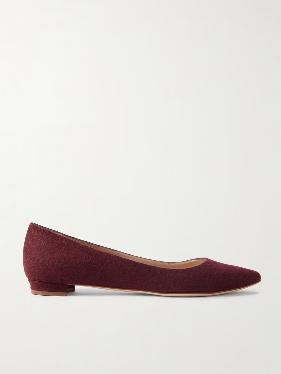 Lanza BB wool point-toe flats