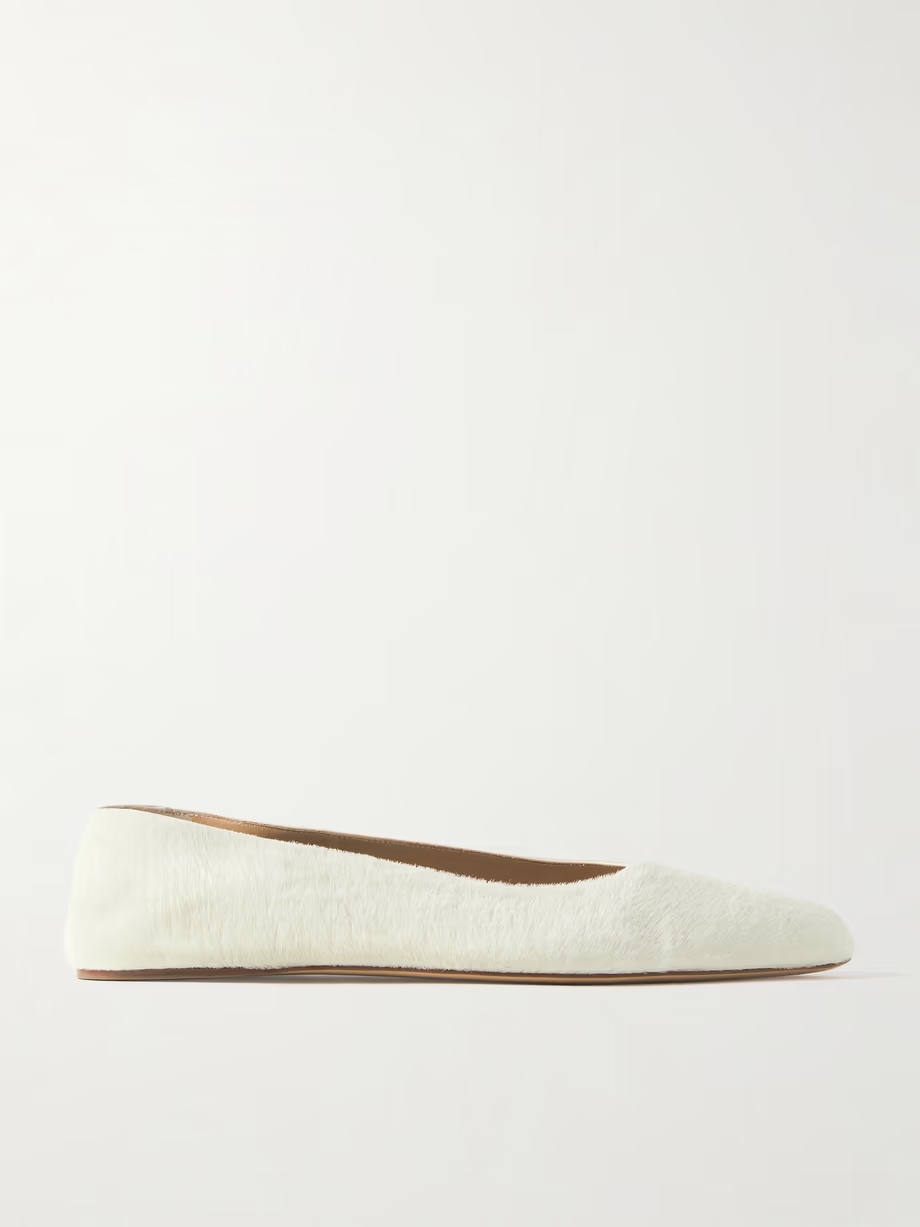 Andre calf hair ballet flats