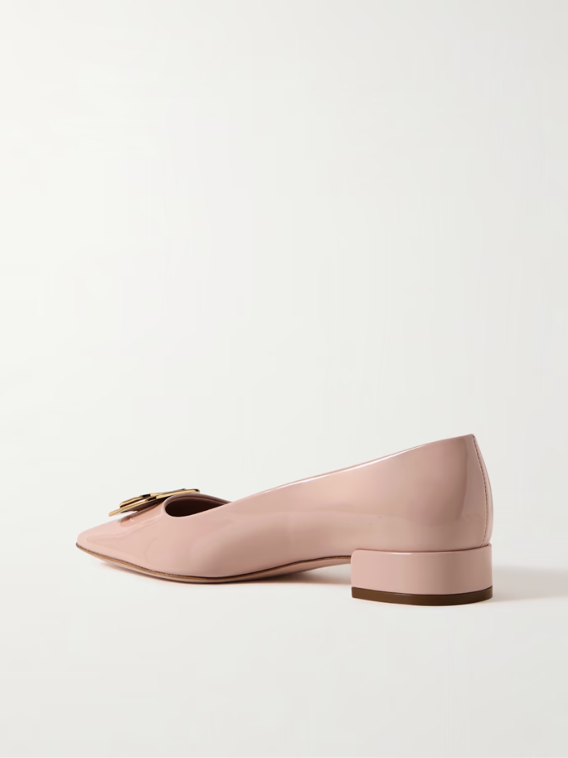 Venera patent-leather ballet flats