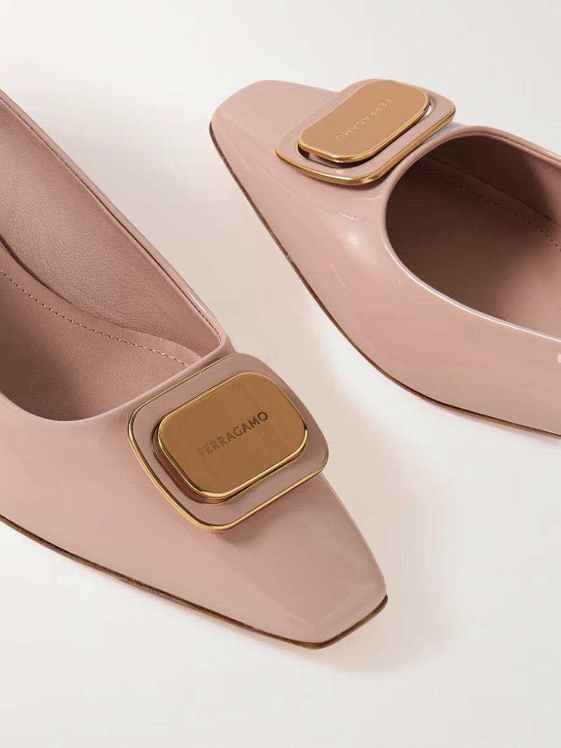 Venera patent-leather ballet flats