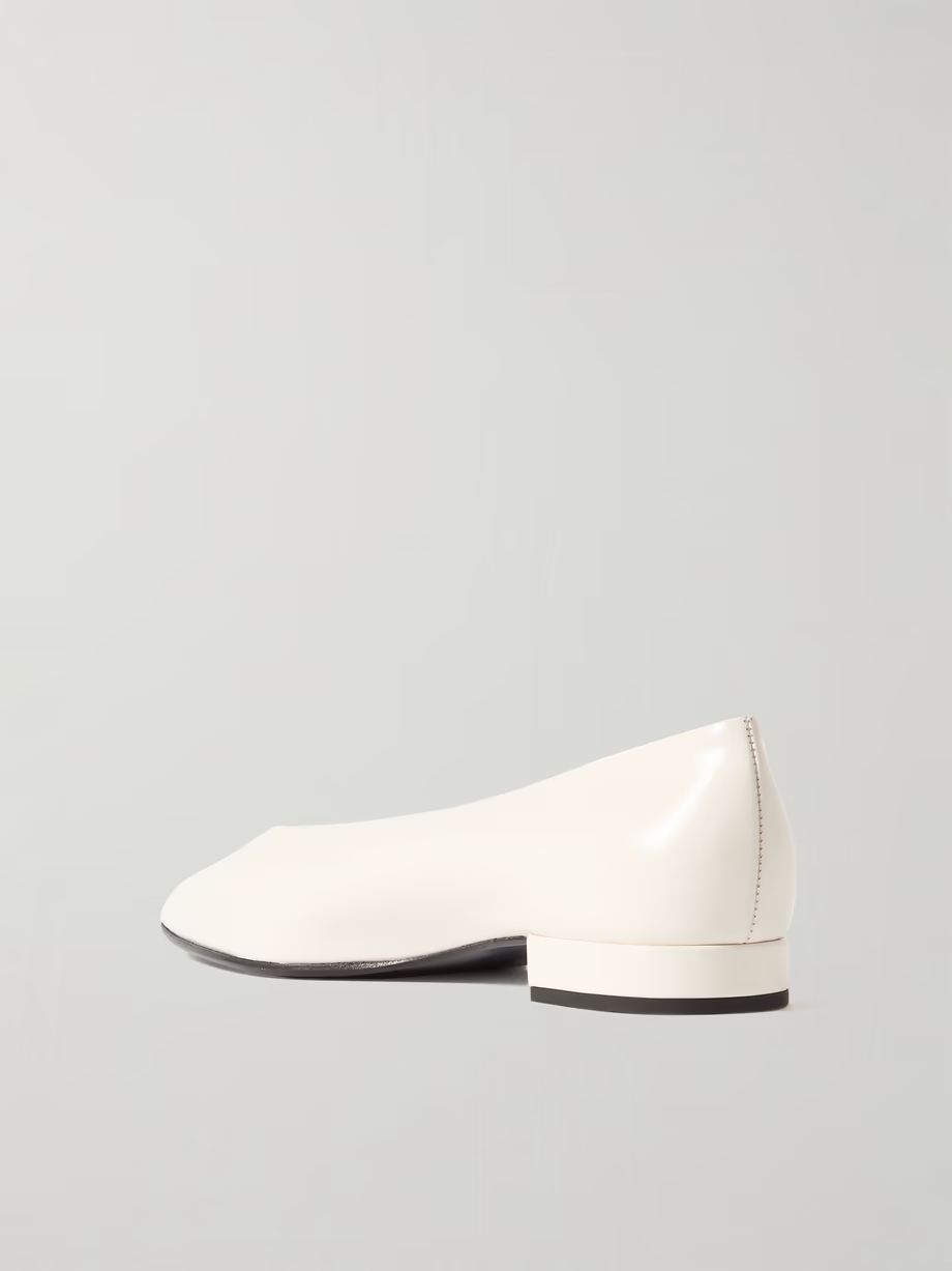 Rebecca leather point-toe flats