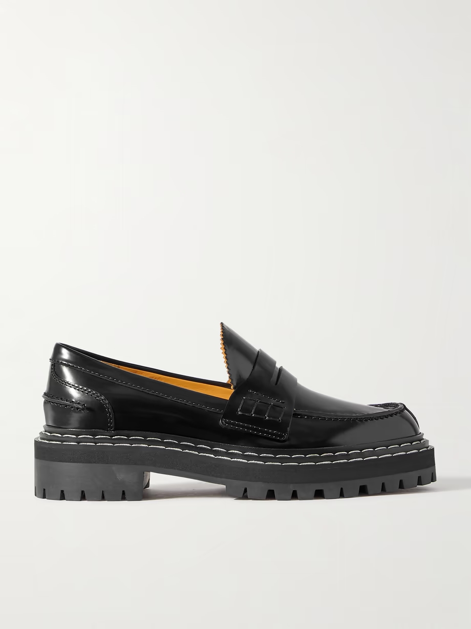 Leather loafers