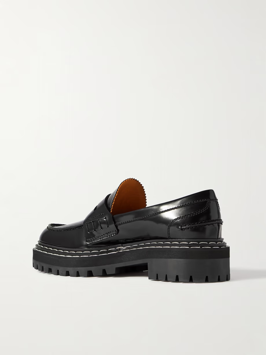 Leather loafers