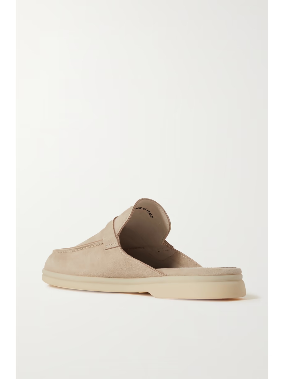 Babouche Charms Walk suede slippers