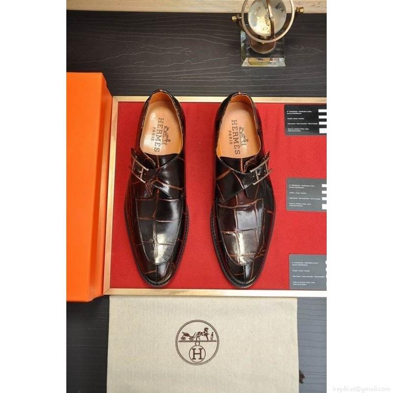 Hermes Men Leather 1219 Hermes sz38-45 1C n1201