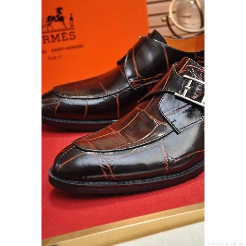 Hermes Men Leather 1219 Hermes sz38-45 1C n1201