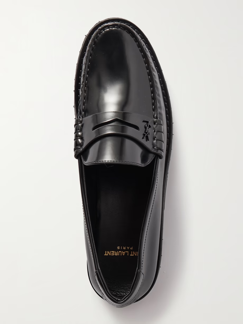 Leather loafers