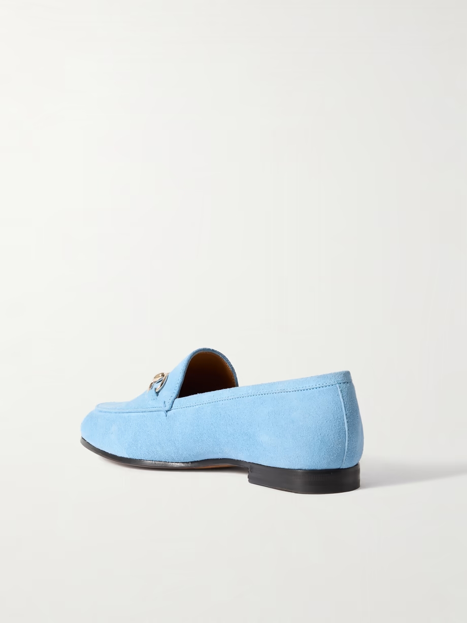 Jordaan horsebit-detailed suede loafers