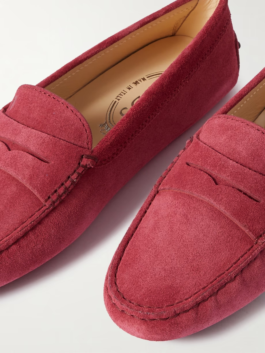 Gommino suede loafers