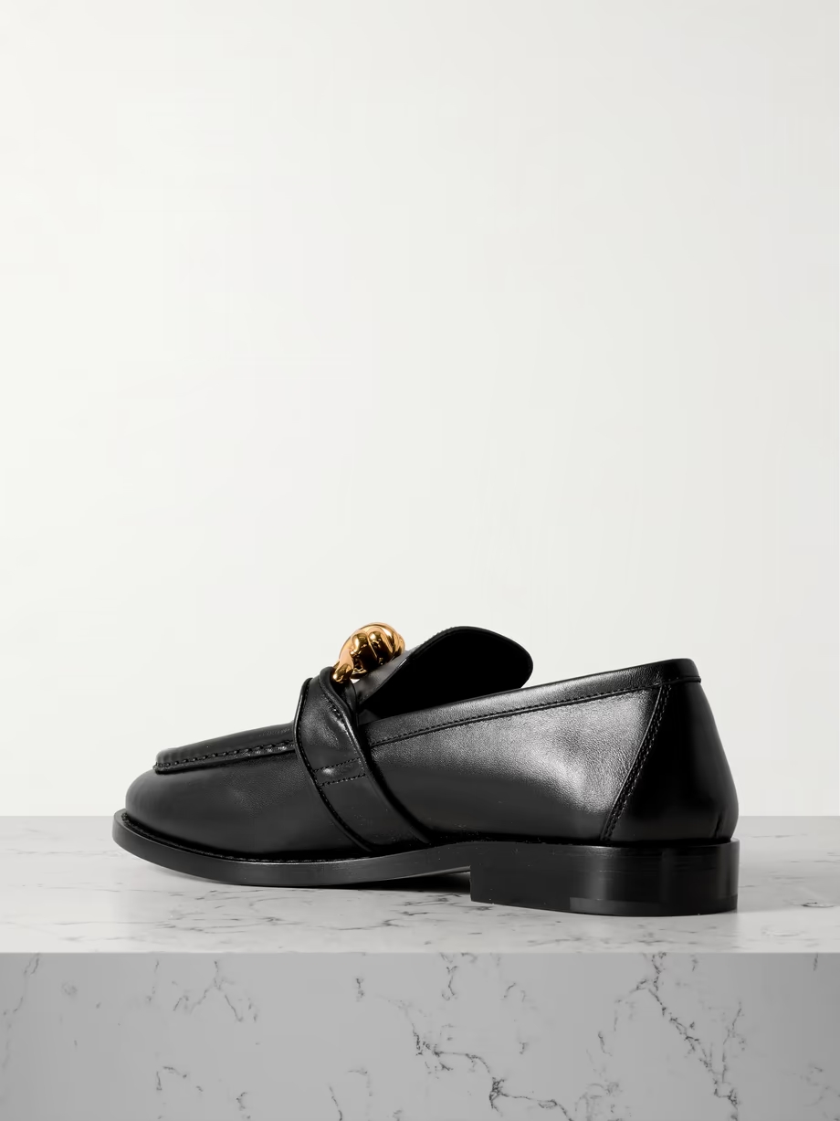 Astaire embellished leather loafers