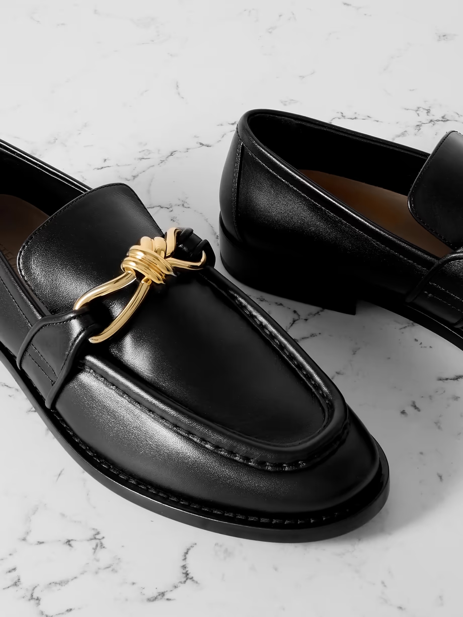 Astaire embellished leather loafers