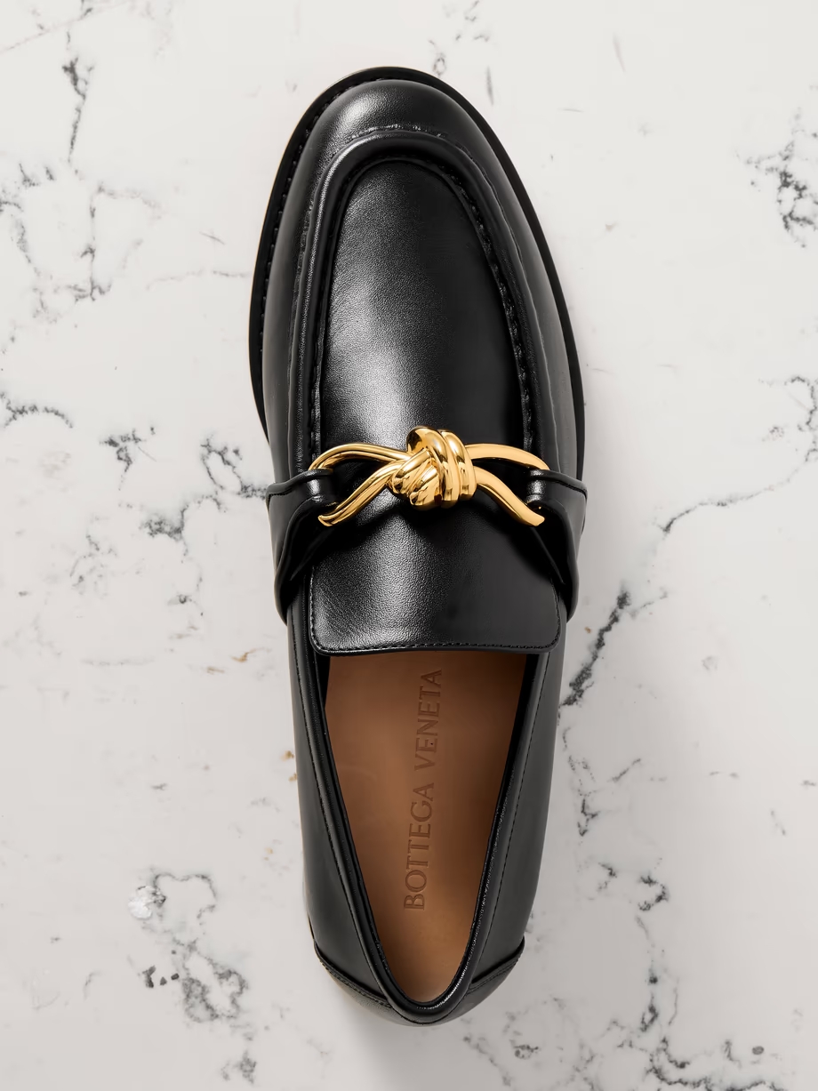 Astaire embellished leather loafers