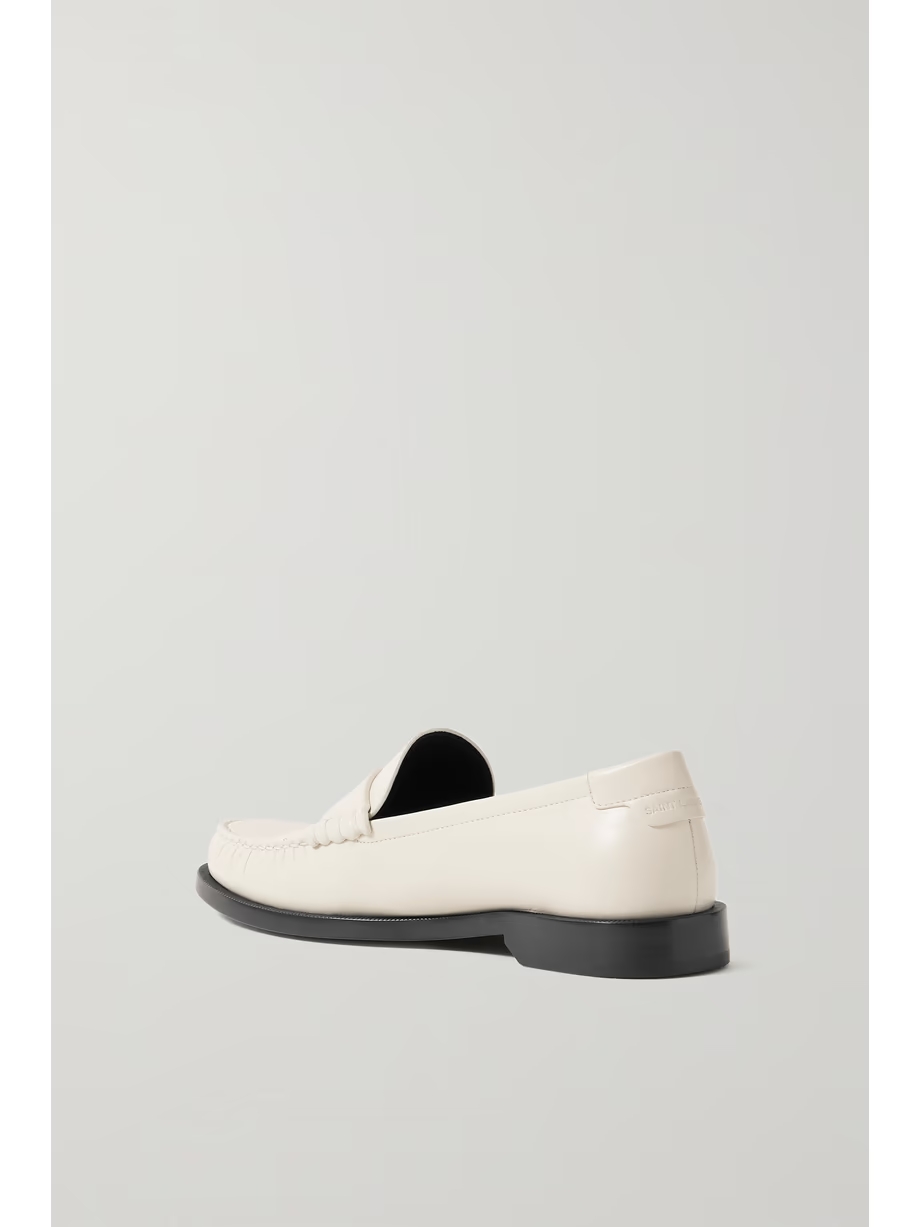 Le Loafer logo-appliquéd leather loafers