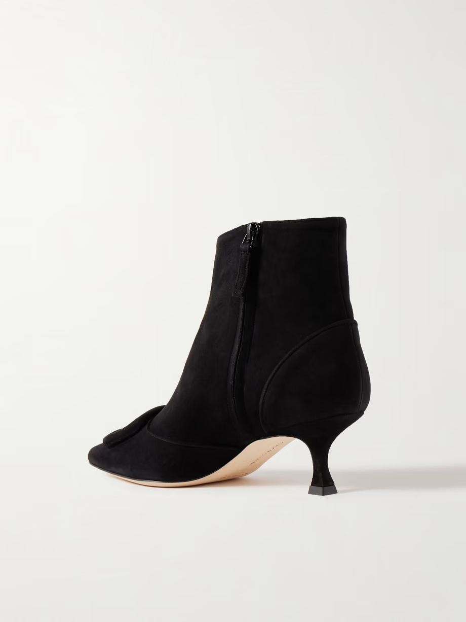 Baylow 50 buckled suede ankle boots