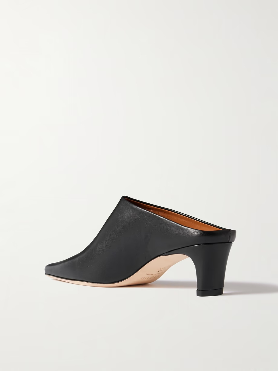 Wally leather mules