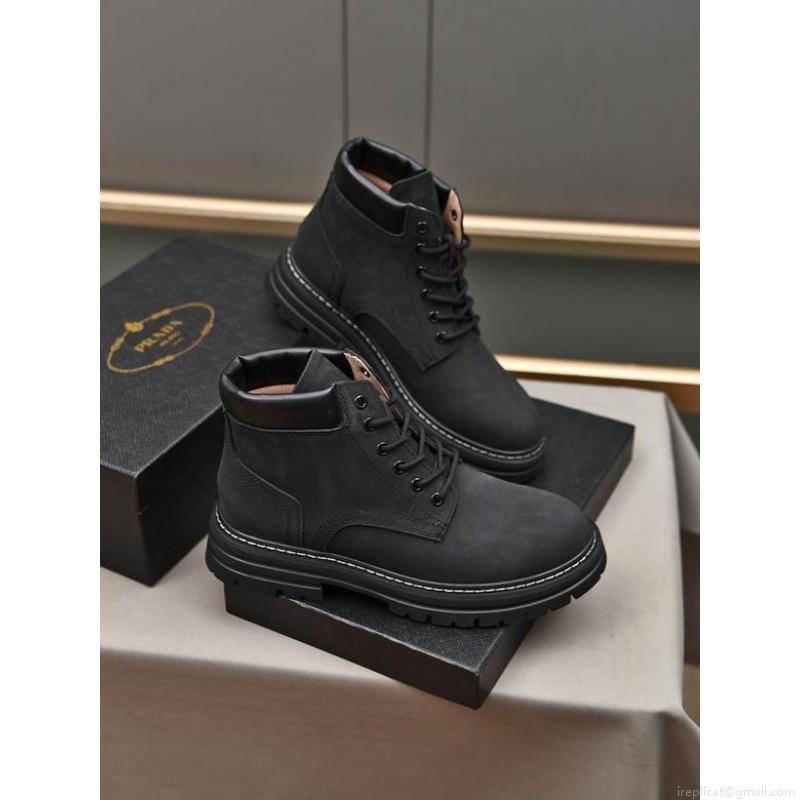 Pradar Boots Man 1219 Prada sz38-44 2C n0903