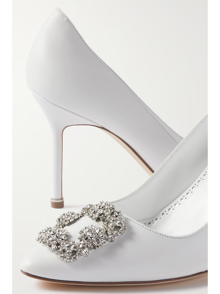 Hangisi 90 embellished leather pumps