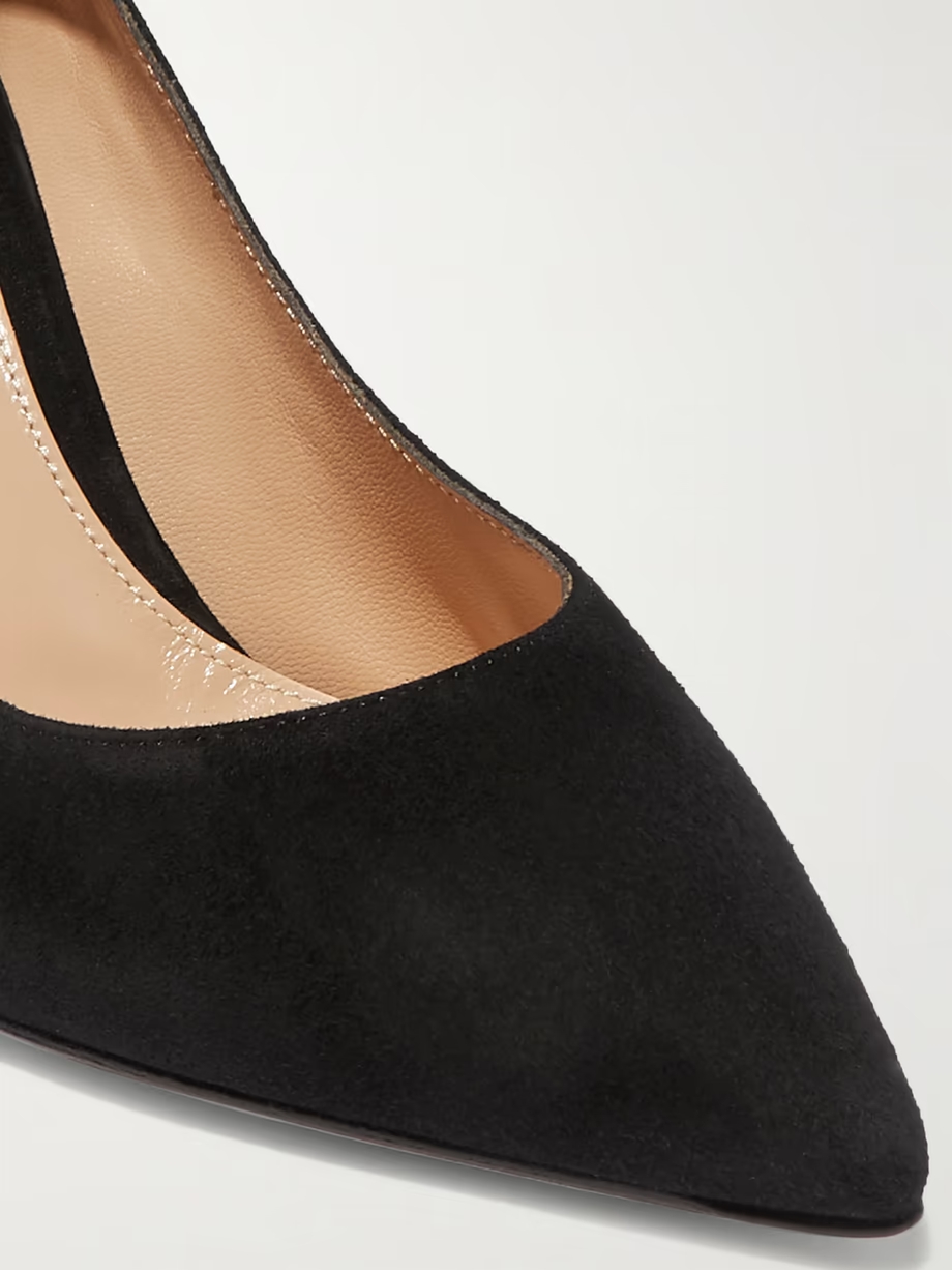 Piper 85 suede pumps