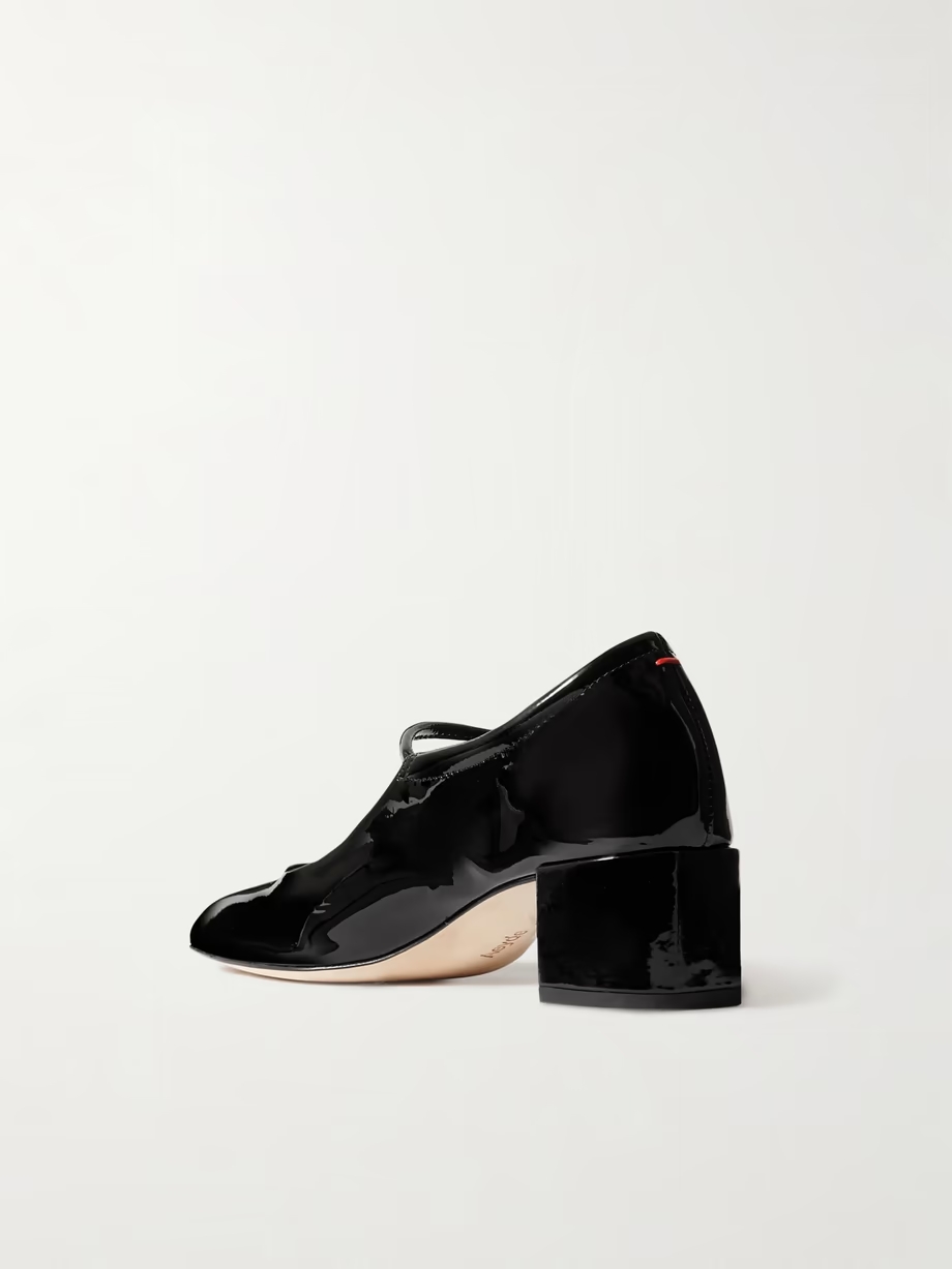 Aline patent-leather Mary Jane pumps