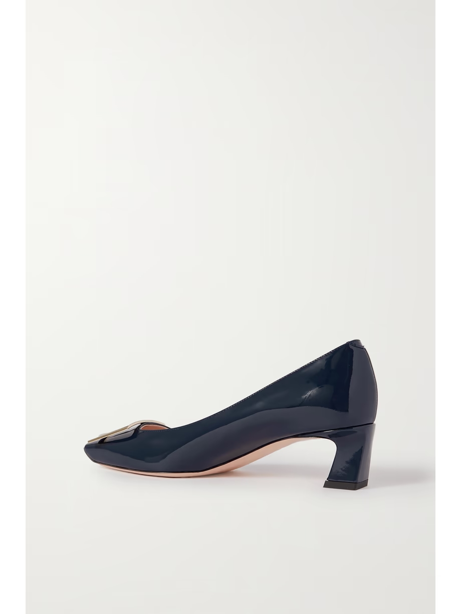 Decollete Trompette patent-leather pumps