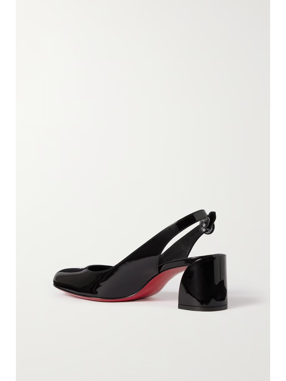 So Jane 55 patent-leather slingback pumps